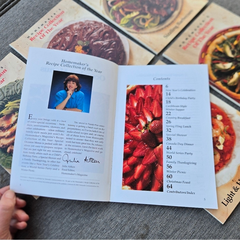 Homemakers Recipe Collection of the Year Cookbooks 90s Vintage Set Of 6 - Picture 8 of 8